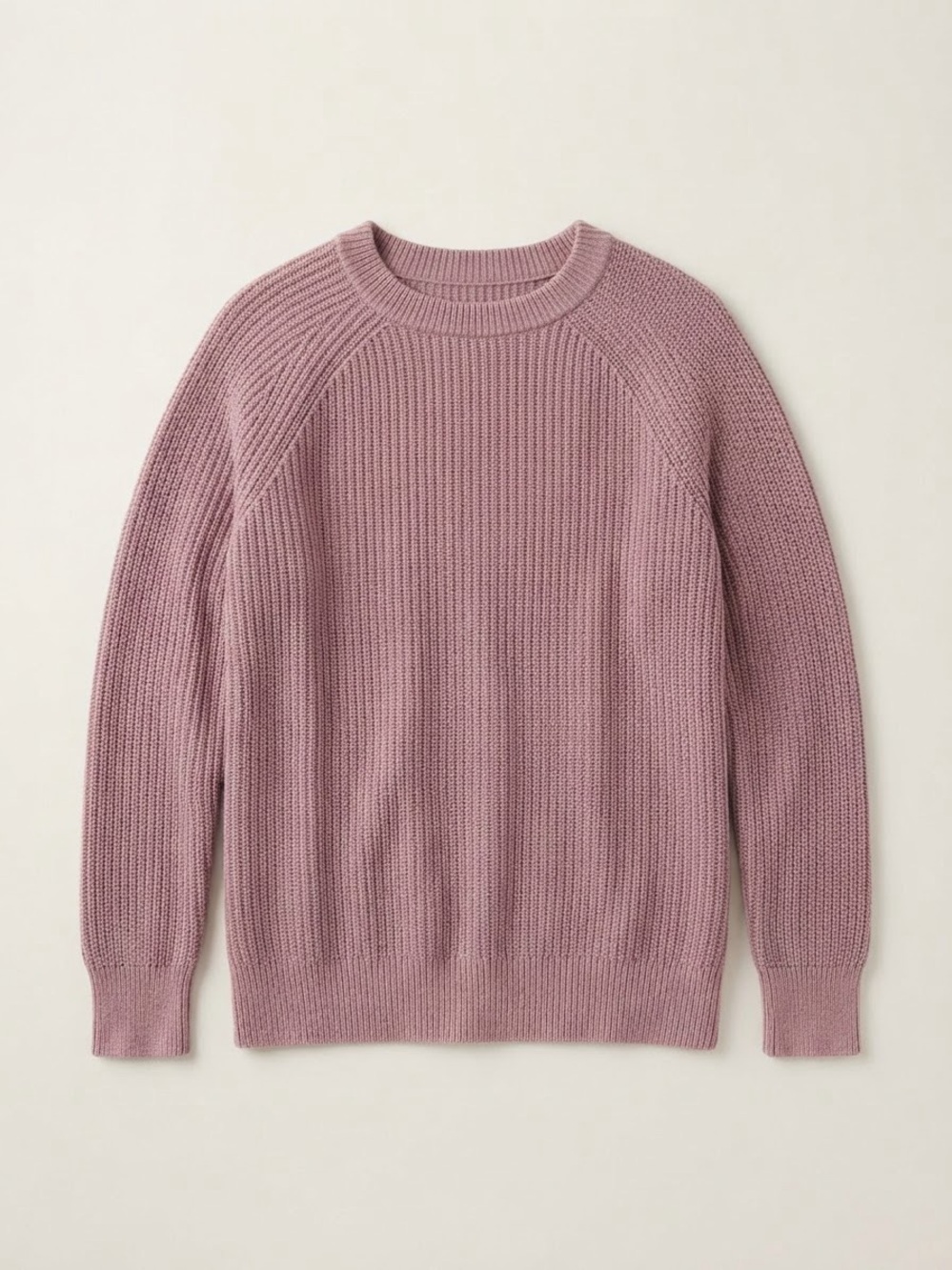 Vintage Roots Heavyweight Chunky Knit Pullover Sweater Dusty Purple XS
